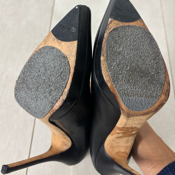 Jimmy Choo Black Leather booties - Picture 5 of 8